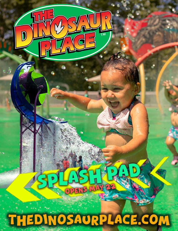 the dinosaur place splash pad